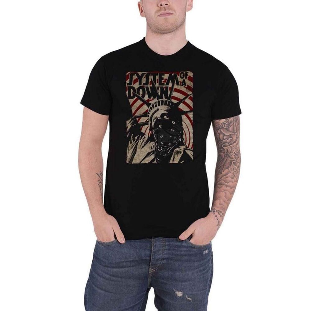 System Of A Down Unisex Adult Liberty Bandit T-Shirt / Black